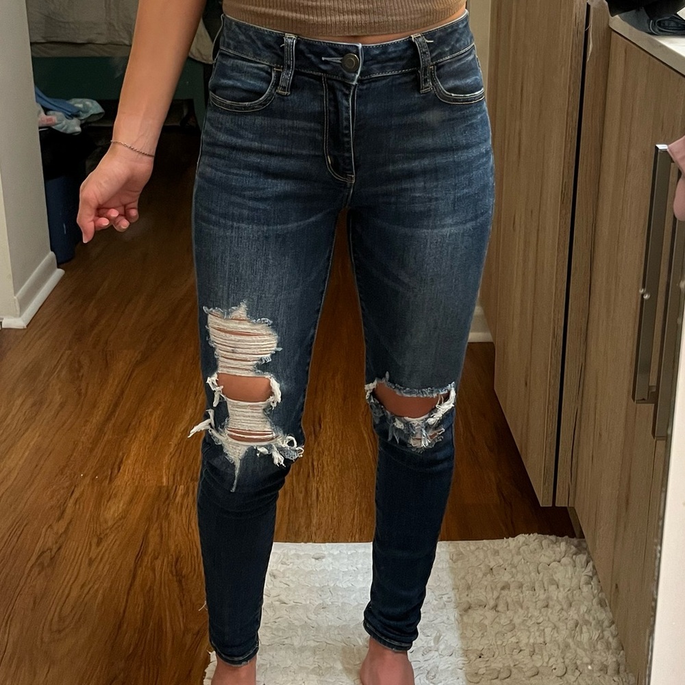 American Eagle Outfitters Super Stretch X Hi-Rise Jegging Size 0 Regular